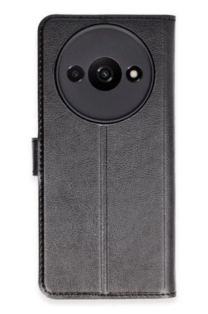 Newface Xiaomi Redmi A3 4G Kılıf Trend S Plus Kapaklı Kılıf - Siyah