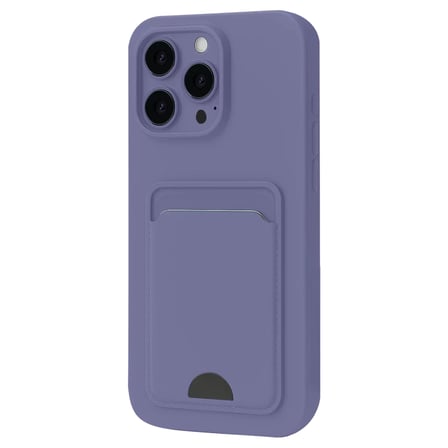Newface Apple iPhone 16 Pro Max Kılıf Kelvin Kartvizitli Silikon - Lila