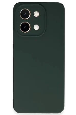Newface Vivo Y28 Kılıf First Silikon - Koyu Yeşil