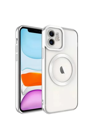 Newface Apple iPhone 12 Kılıf Kross Magneticsafe Kapak - Titan Gri