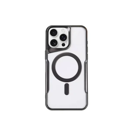 Newface Apple iPhone 11 Pro Max Kılıf Boyi Magsafe Silikon Kapak - Siyah