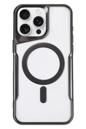 Newface Apple iPhone 16 Pro Kılıf Boyi Magsafe Silikon Kapak - Siyah