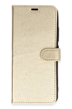 Newface Huawei Y6 Prime Kılıf Trend S Plus Kapaklı Kılıf - Gold