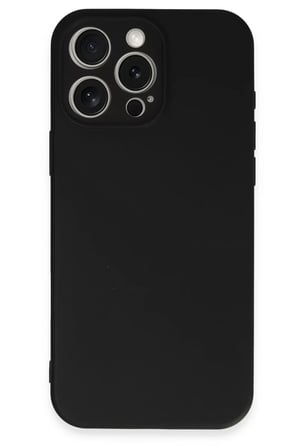 Newface Apple iPhone 16 Pro Kılıf First Silikon - Siyah