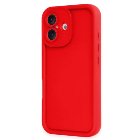 Newface Apple iPhone 16 Kılıf Viera Silikon - Kırmızı