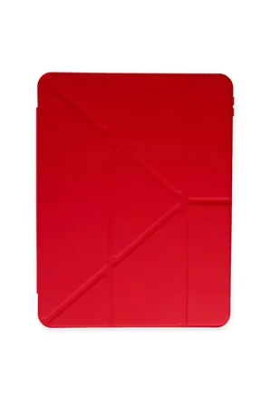Newface Apple iPad Pro 11 (2024) Kılıf Kalemlikli Mars Tablet Kılıfı - Kırmızı