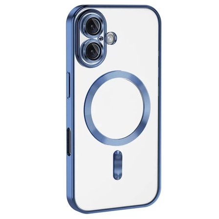 Newface Apple iPhone 16 Kılıf Kross Magneticsafe Kapak - Mavi