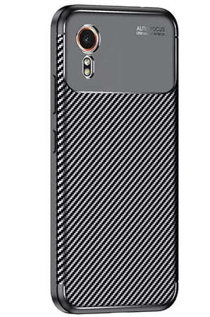 Newface Samsung Galaxy XCover 7 Kılıf Auto Focus Karbon Kapak - Siyah