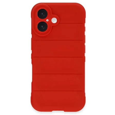 Newface Apple iPhone 16 Kılıf Optimum Silikon - Kırmızı