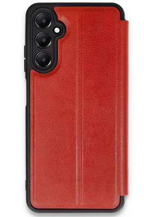 Newface Samsung Galaxy A16 5G Kılıf Flip Cover - Kırmızı