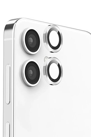 Newface Samsung Galaxy A06 Raze Metal Kamera Lens - Gümüş