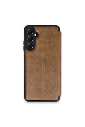 Newface Samsung Galaxy S24 FE Kılıf Flip Cover - Taba