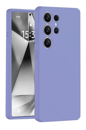Newface Samsung Galaxy S25 Ultra Kılıf Nano içi Kadife Silikon - Lila