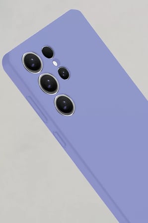 Newface Samsung Galaxy S25 Ultra Kılıf Nano içi Kadife Silikon - Lila