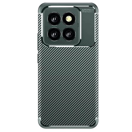 Newface Xiaomi Mi 14T Pro Kılıf Auto Focus Karbon Kapak - Koyu Yeşil