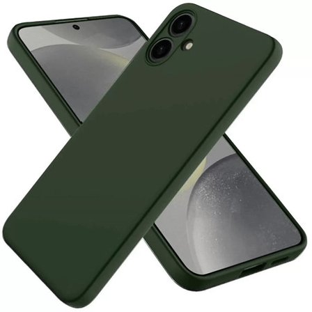 Newface Samsung Galaxy A06 Kılıf First Silikon - Koyu Yeşil