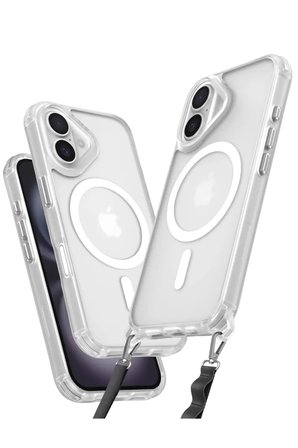 Newface Apple iPhone 16 Plus Kılıf Enka Magsafe Silikon Kılıf - Şeffaf