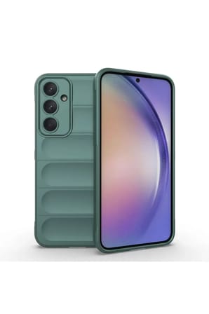 Newface Samsung Galaxy A26 Kılıf Optimum Silikon - Koyu Yeşil