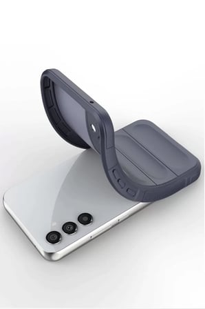 Newface Samsung A56 Kılıf Optimum Silikon - Lacivert