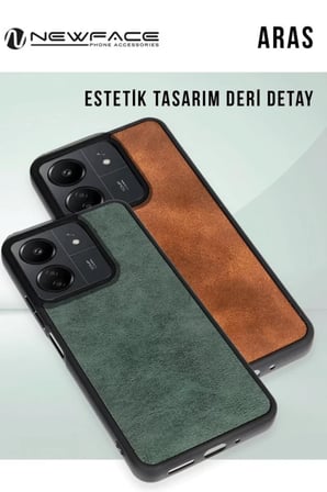 Newface Samsung Galaxy A26 Kılıf Aras Deri Kapak - Siyah