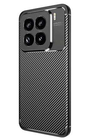 Newface Xiaomi Mi 15 Pro Kılıf Auto Focus Karbon Kapak - Siyah