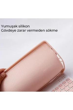 Newface Xiaomi Redmi Pad SE Kılıf KC01 Smart Klavyeli Tablet Kılıfı - Lila
