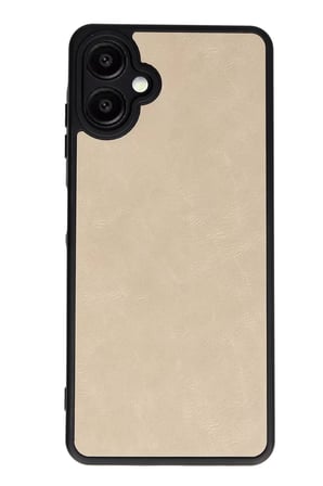 Newface Samsung Galaxy A06 Kılıf Aras Deri Kapak - Pudra