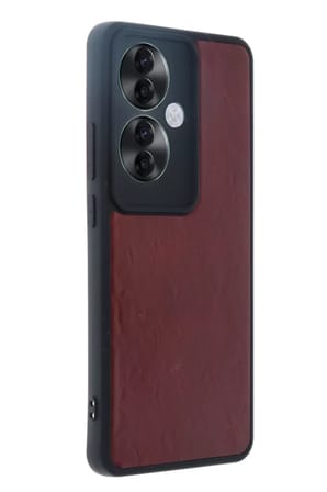 Newface Oppo Reno 11F Kılıf Aras Deri Kapak - Bordo