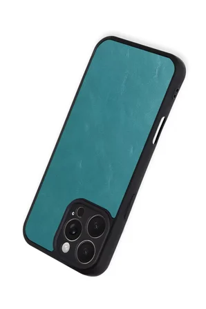 Newface Apple iPhone 16 Pro Max Kılıf Aras Deri Kapak - Açık Yeşil