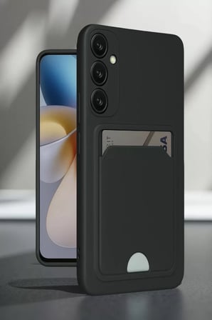 Newface Samsung Galaxy A16 5G Kılıf Kelvin Kartvizitli Silikon - Bordo
