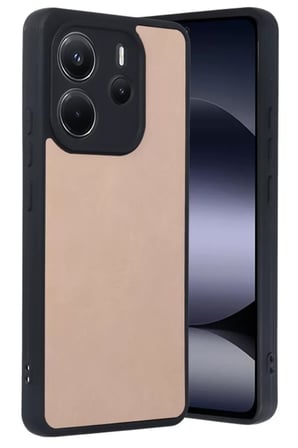 Newface Xiaomi Redmi Note 14 4G Kılıf Aras Deri Kapak - Pudra