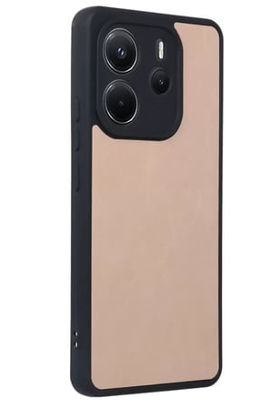 Newface Xiaomi Redmi Note 14 4G Kılıf Aras Deri Kapak - Pudra