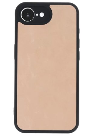 Newface Apple iPhone 16E Kılıf Aras Deri Kapak - Pudra