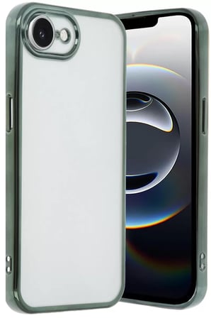 Newface Apple iPhone 16E Kılıf Razer Lensli Silikon - Yeşil