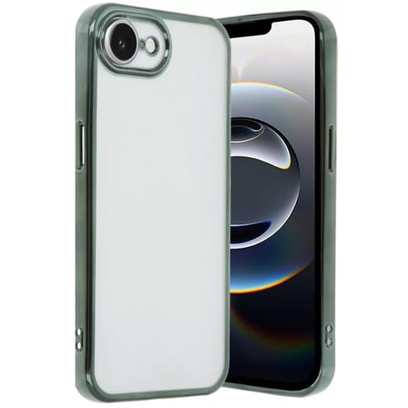Newface Apple iPhone 16E Kılıf Razer Lensli Silikon - Yeşil