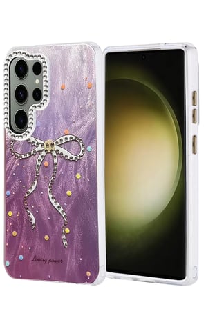 Newface Samsung Galaxy S25 Ultra Kılıf Blade Aynalı Desenli Kapak - Desen 1