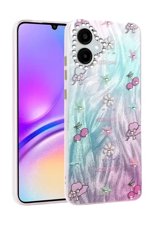Newface Samsung Galaxy A06 Kılıf Blade Aynalı Desenli Kapak - Desen 4