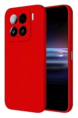 Newface Xiaomi Mi 15 Pro Kılıf Nano içi Kadife Silikon - Kırmızı