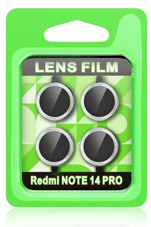Newface Xiaomi Redmi Note 14 Pro 5G Raze Metal Kamera Lens - Gümüş