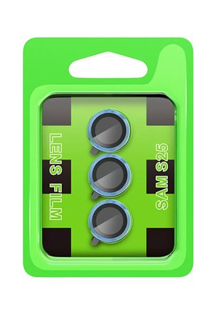 Newface Samsung Galaxy S25 Raze Metal Kamera Lens - Mavi