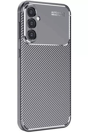 Newface Samsung Galaxy A26 Kılıf Auto Focus Karbon Kapak - Gri