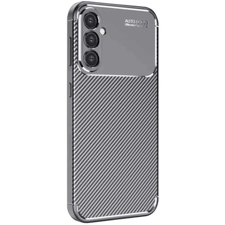 Newface Samsung Galaxy A26 Kılıf Auto Focus Karbon Kapak - Gri