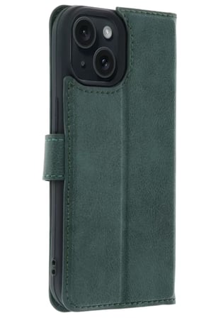 Newface Apple iPhone 15 Trend S Plus Kapaklı Kılıf - Yeşil
