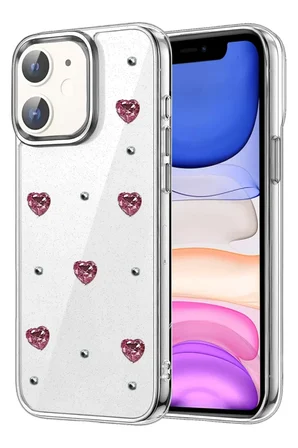 Newface Apple iPhone 12 Fiyonk Desenli Kapak - Desen 3