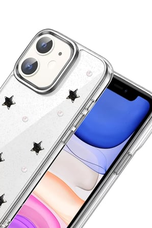Newface Apple iPhone 12 Fiyonk Desenli Kapak - Desen 7