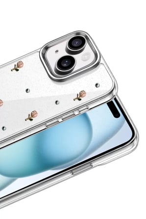 Newface Apple iPhone 15 Fiyonk Desenli Kapak - Desen 6