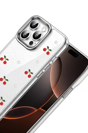 Newface Apple iPhone 15 Pro Fiyonk Desenli Kapak - Desen 9
