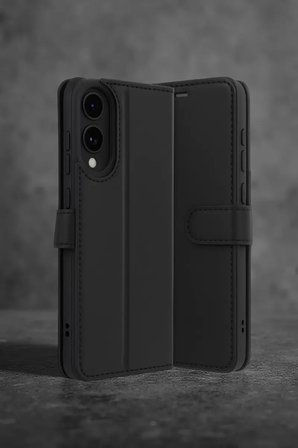 Newface Samsung Galaxy S25 Edge Trend S Plus Kapaklı Kılıf - Siyah
