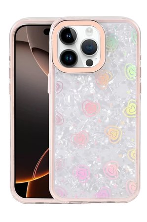 Newface Apple iPhone 14 Pro Max Lumi Desenli Kapak - Pembe