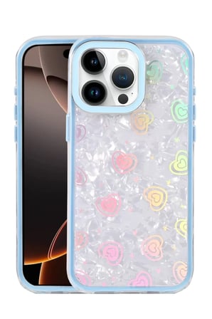 Newface Apple iPhone 15 Pro Lumi Desenli Kapak - Mavi